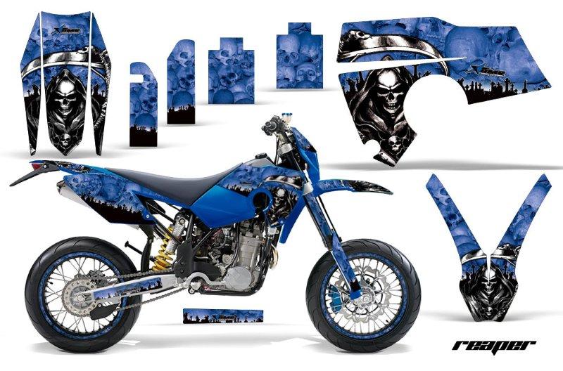 Husaberg FE FS 06-08 Graphics Kit Web Reaper Blue NPs